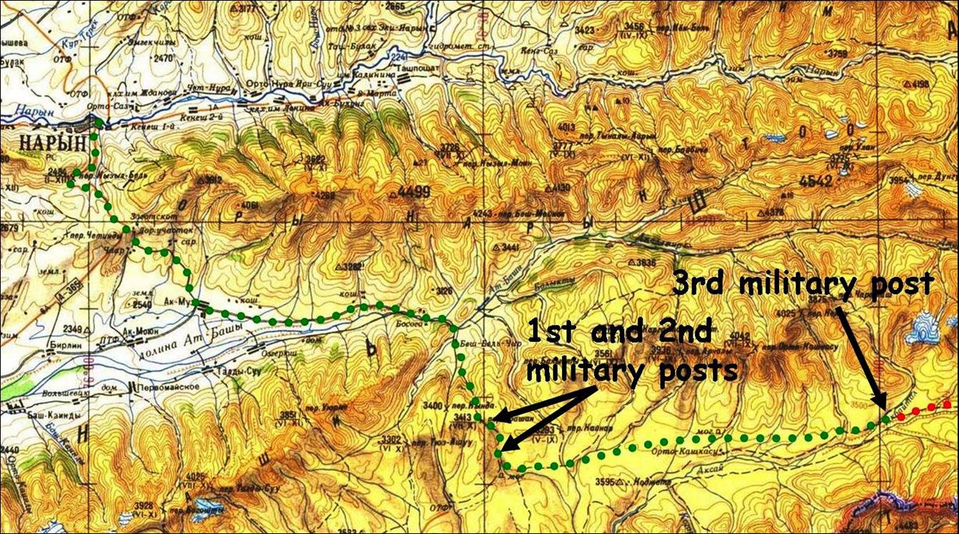 A map of a military route

Description automatically generated