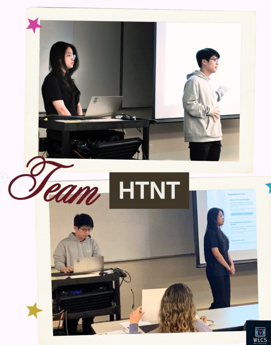 Team HTNT presenting DePause at TigerHacks