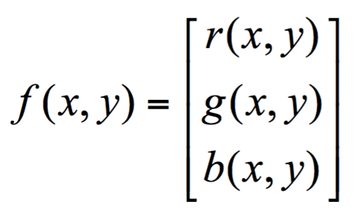 Color Image as a Function